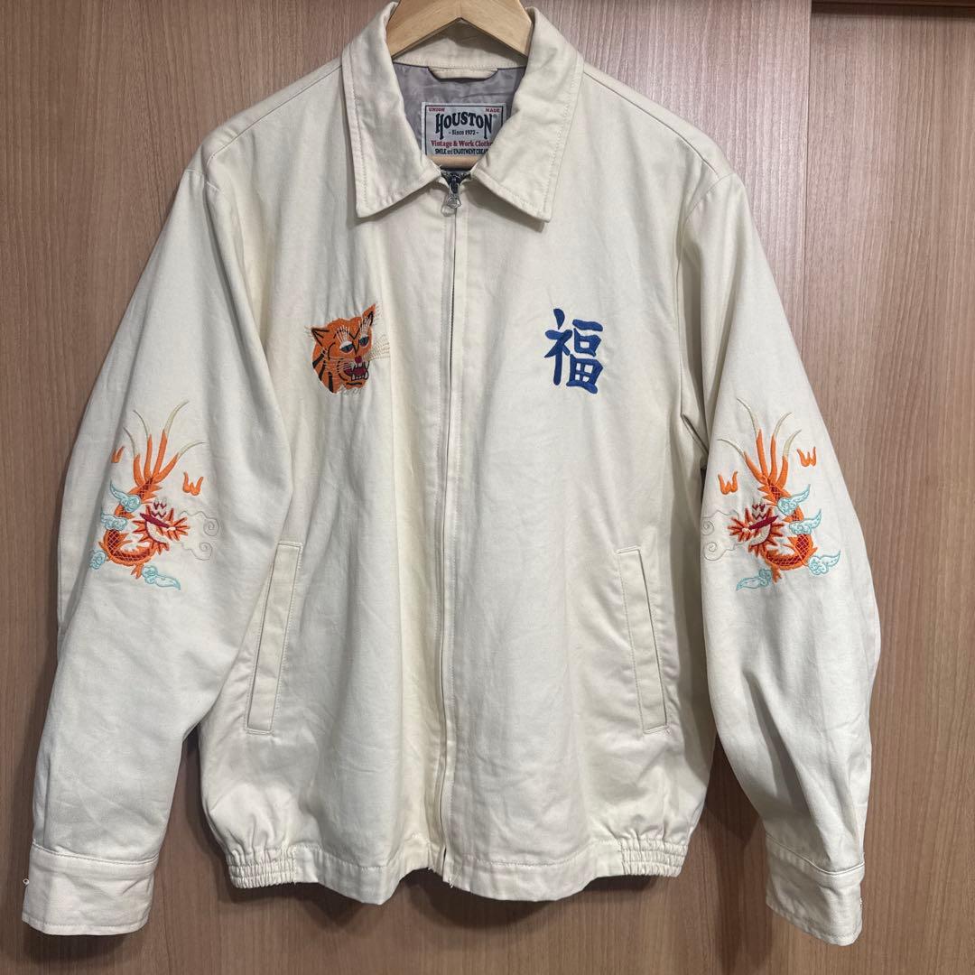 m*a様 ヒューストン　ベトジャン　ホワイト Amazon | [ヒューストン] ベトナムジャケット メンズ 大きいサイズ