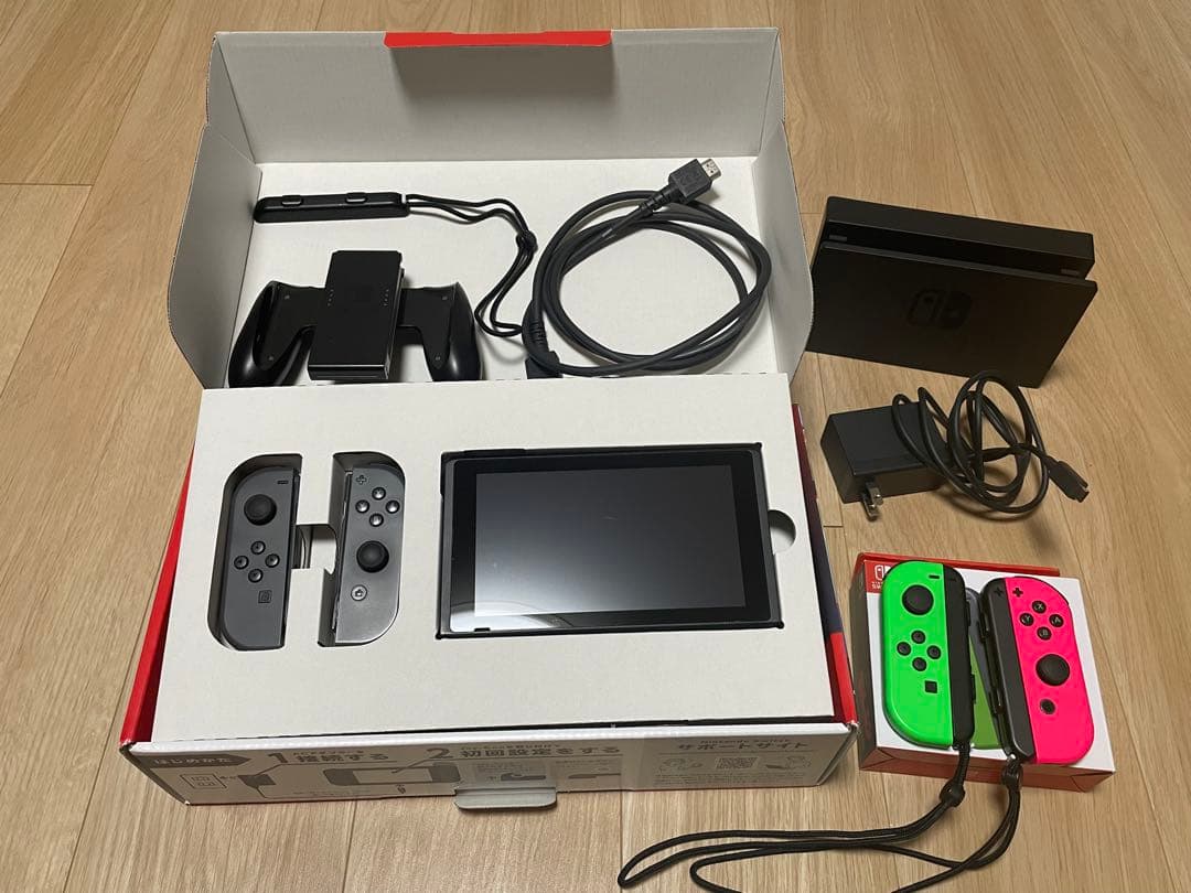 Nintendo Switch 本体　Joy-Con追加セット　ケース付き