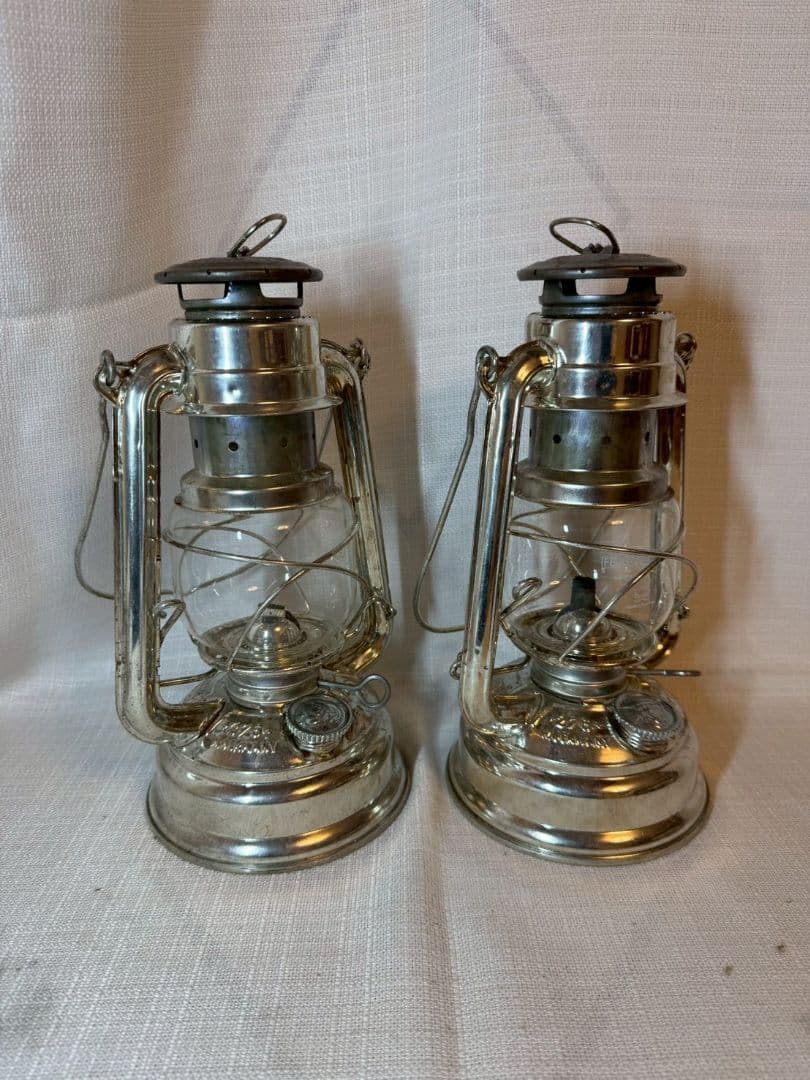 フュアハンド 276 ハリケーン ランタン シルバー Zink 2個セット