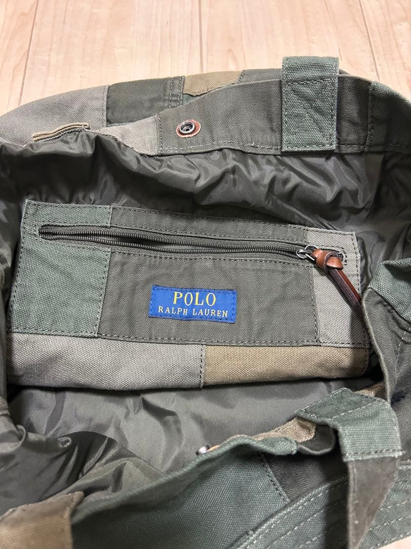 新品】ラルフローレン パッチワークキャンバスショッパートート - メルカリ