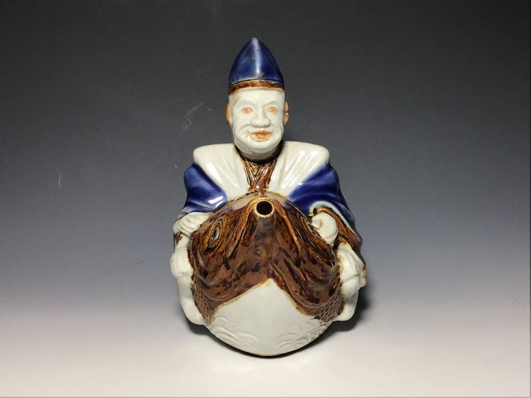 大幅値下げ❗️「古平戸」鯛乗恵比寿大黒文水注 - メルカリ