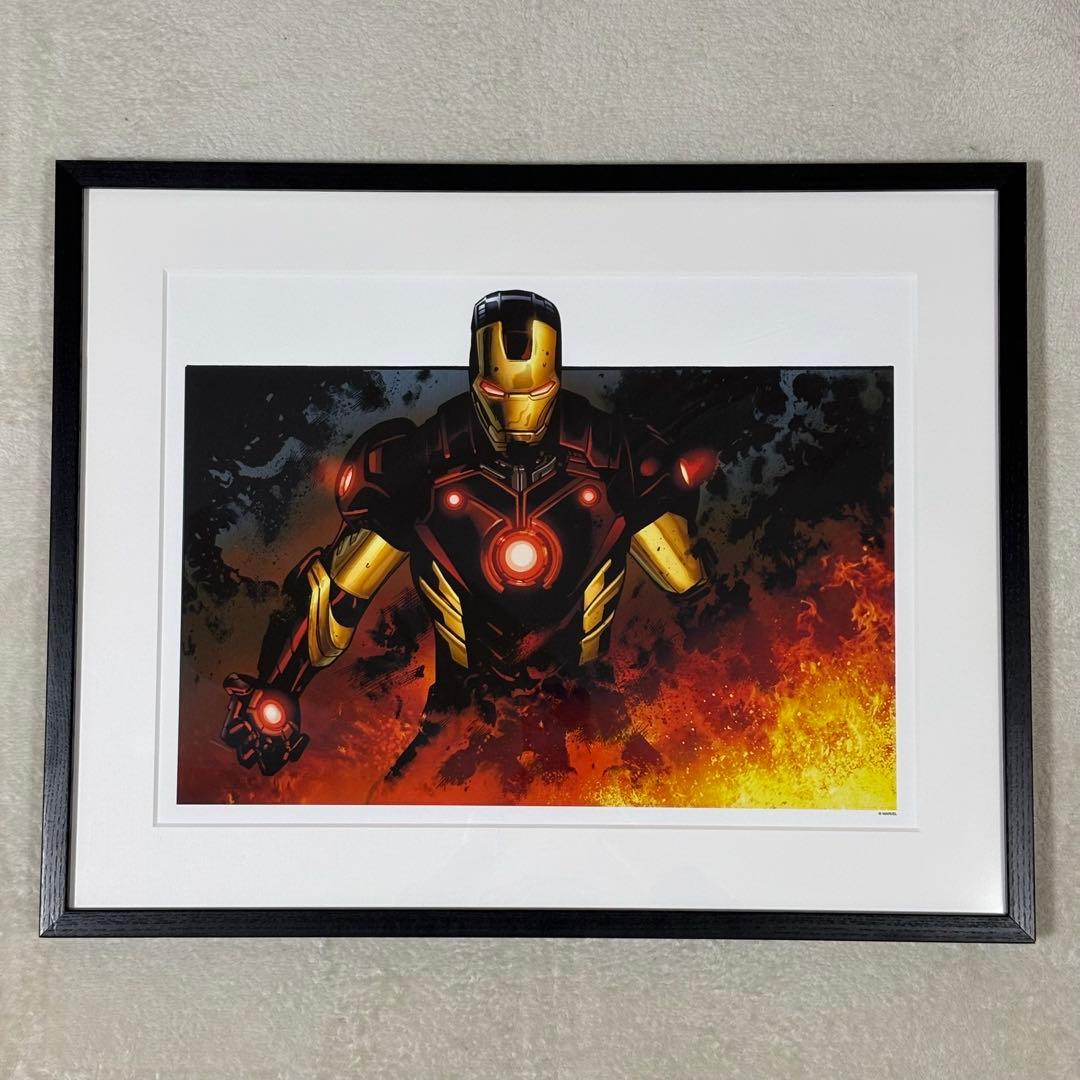 【激レア】MARVEL展 アイアンマン ジークレー 複製原画 マーベル 正規品