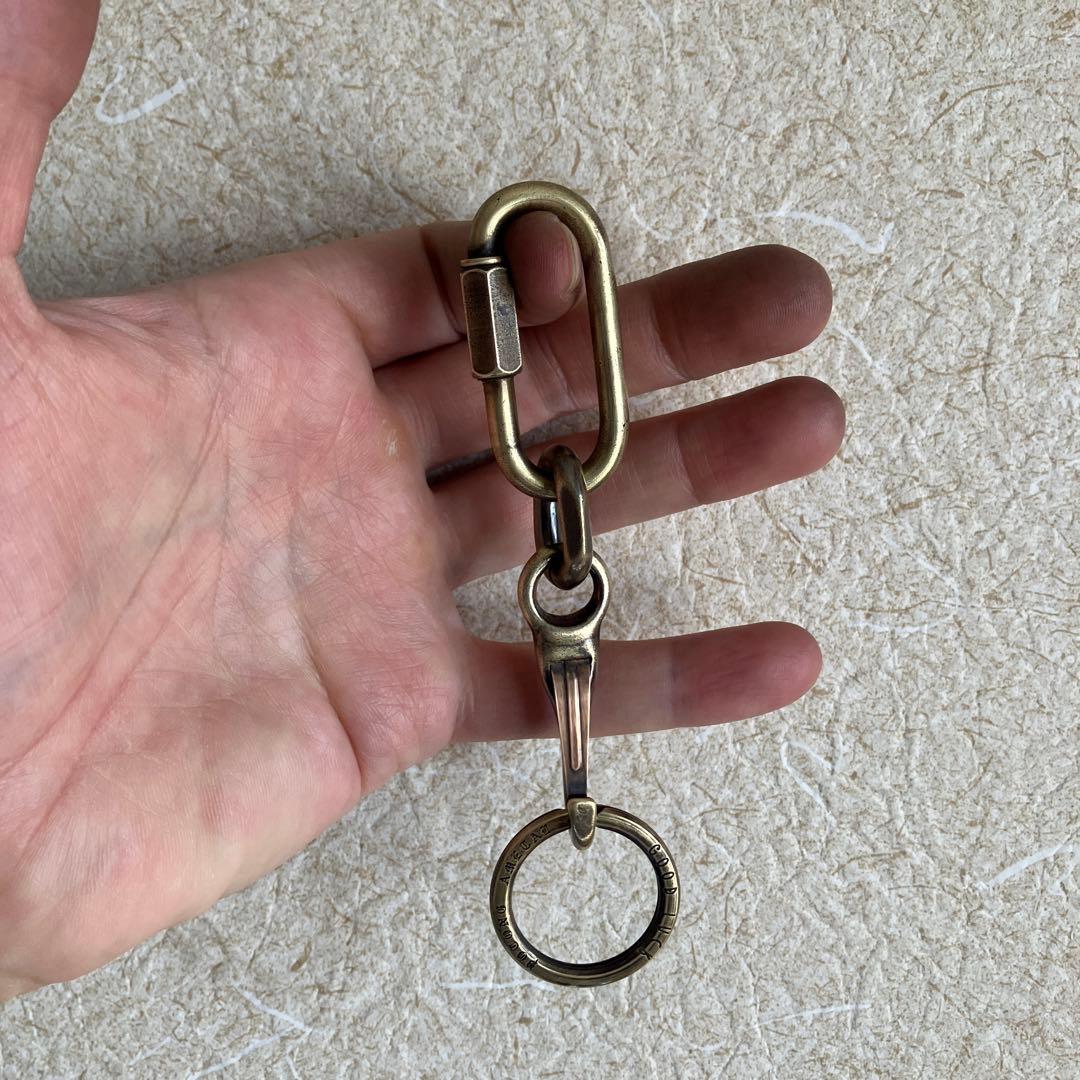 ブラス製カラビナ north＆juddナスカン使用 キーチェーン！新品未使用