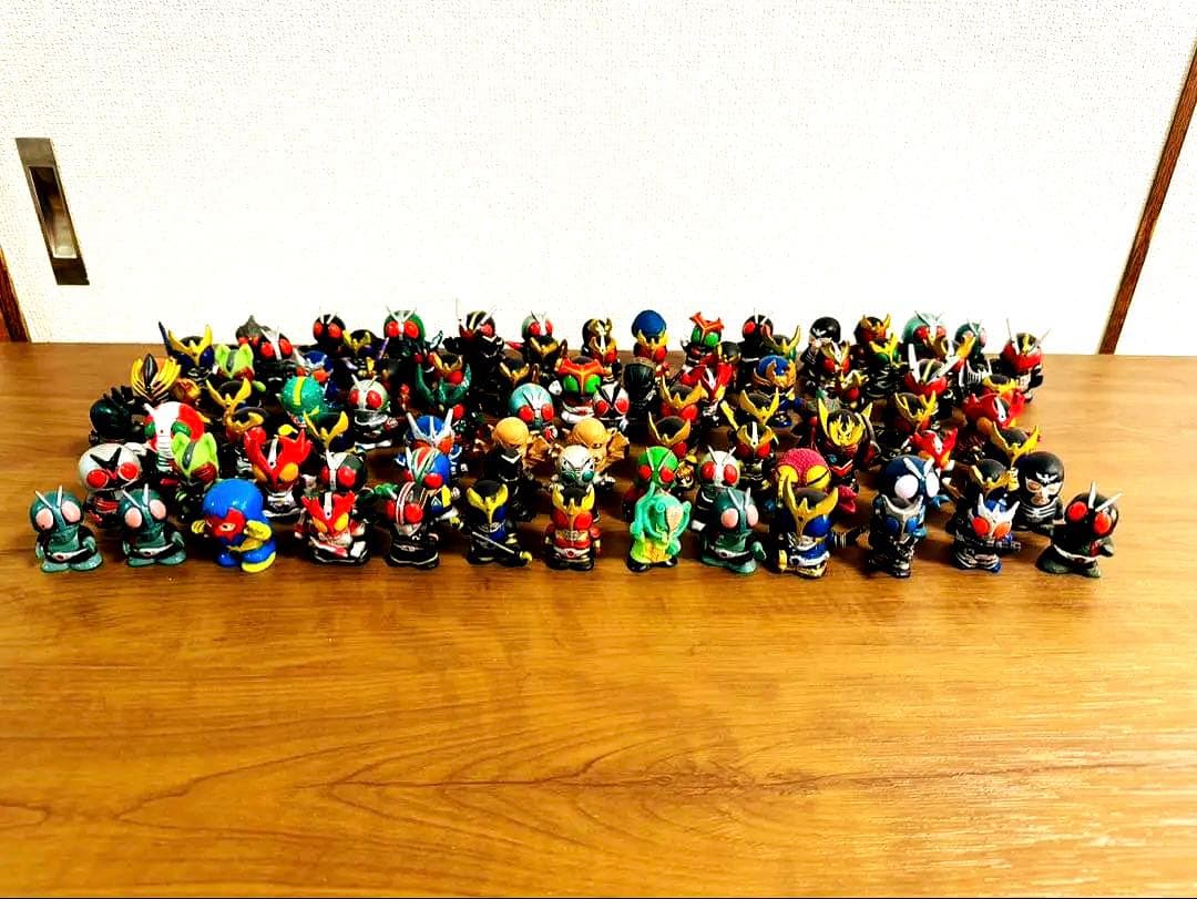 仮面ライダー　怪人　指人形　まとめ売り　90体　ソフビ　平成
