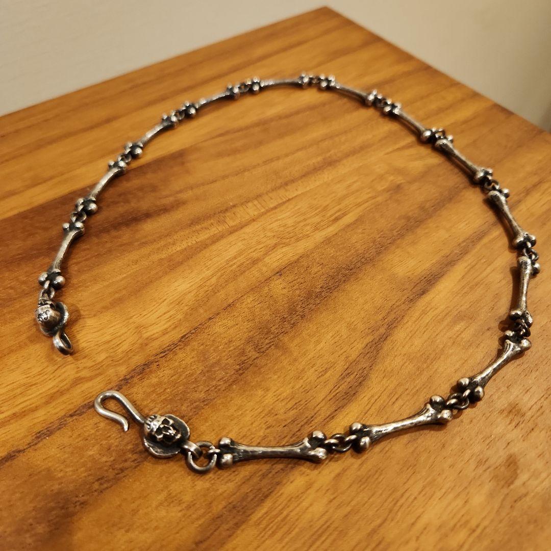 マッドカルト廃番シルバー925 スカル 骨 ネックレス 約46cm