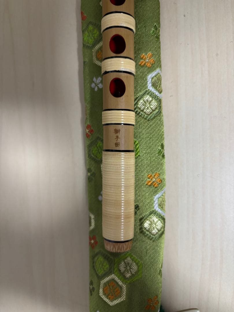 だんじり笛 獅子田竹峰 六穴 七本調子