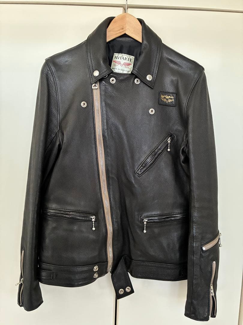 ルイスレザー リアルマッコイズ サイクロン 鹿革36 ダブルライダース