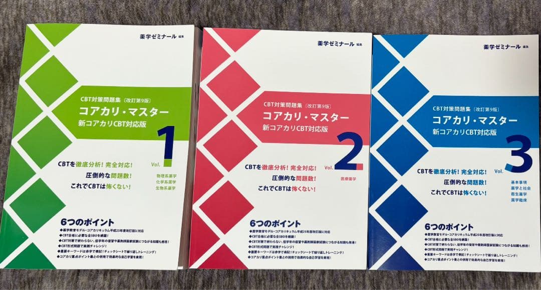 専用　コアカリ・マスター & 重点ポイント集 1-3巻セット