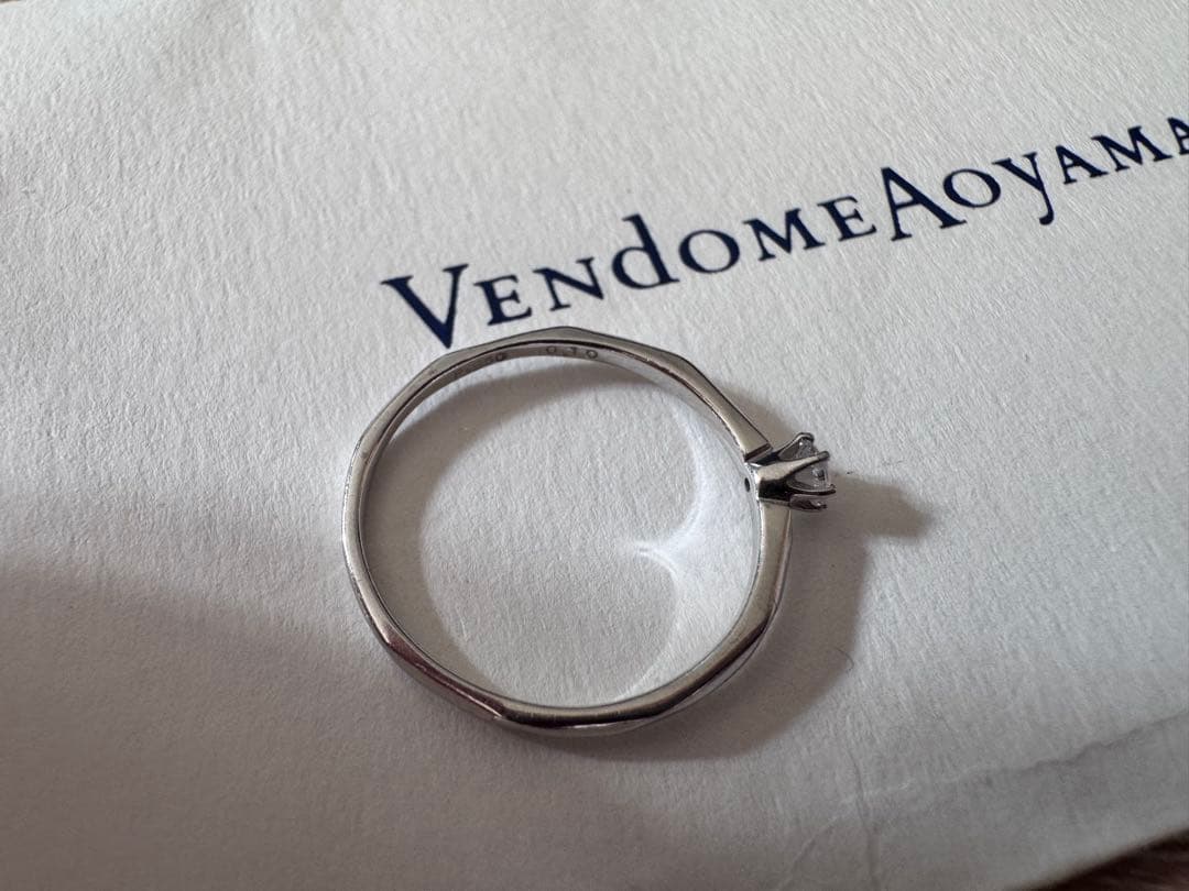 13号 Vendome Aoyama 0.1ct pt950 ダイヤモンドリング
