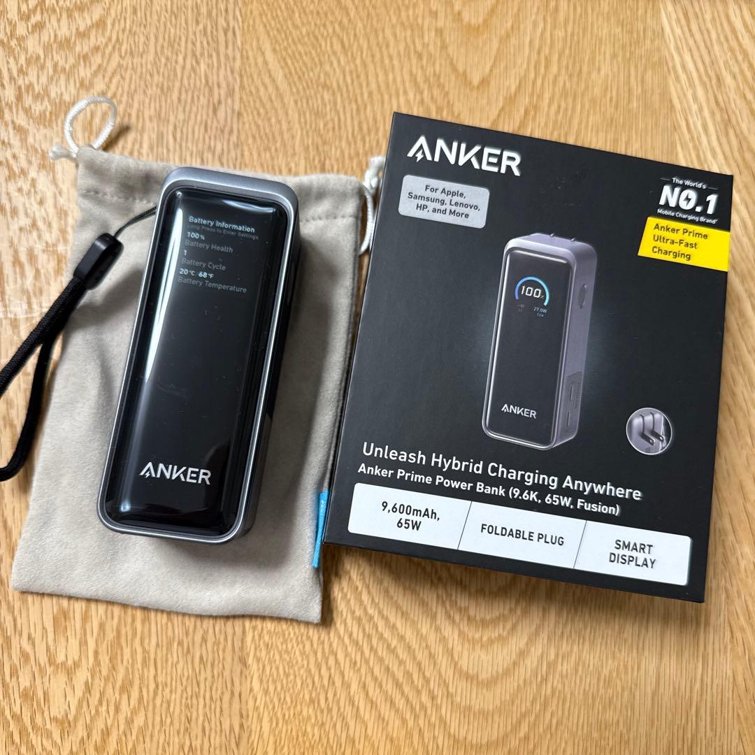 スマホアクセサリー Anker Prime Power Bank 9.6K 65W Fusion