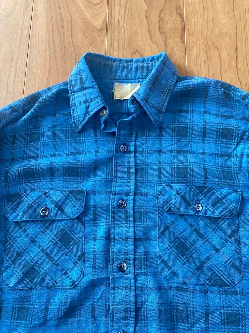 70s Sears シアーズ プリントネルシャツ プリネルヴィンテージ