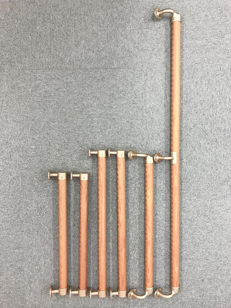 介護用　木製手すり　６本セット