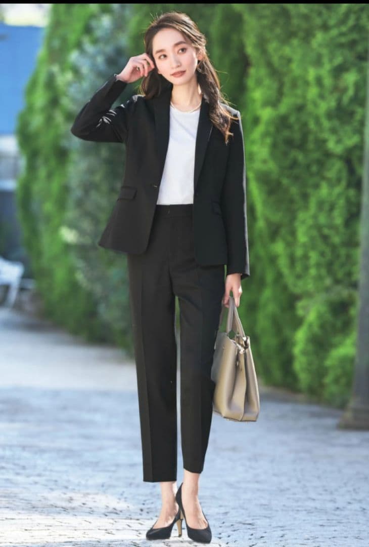 洗える　黒スーツ　上下　セット