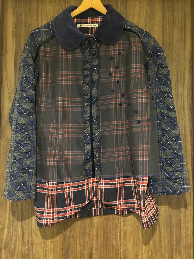 アルベロベロ　チェック柄 長袖シャツ