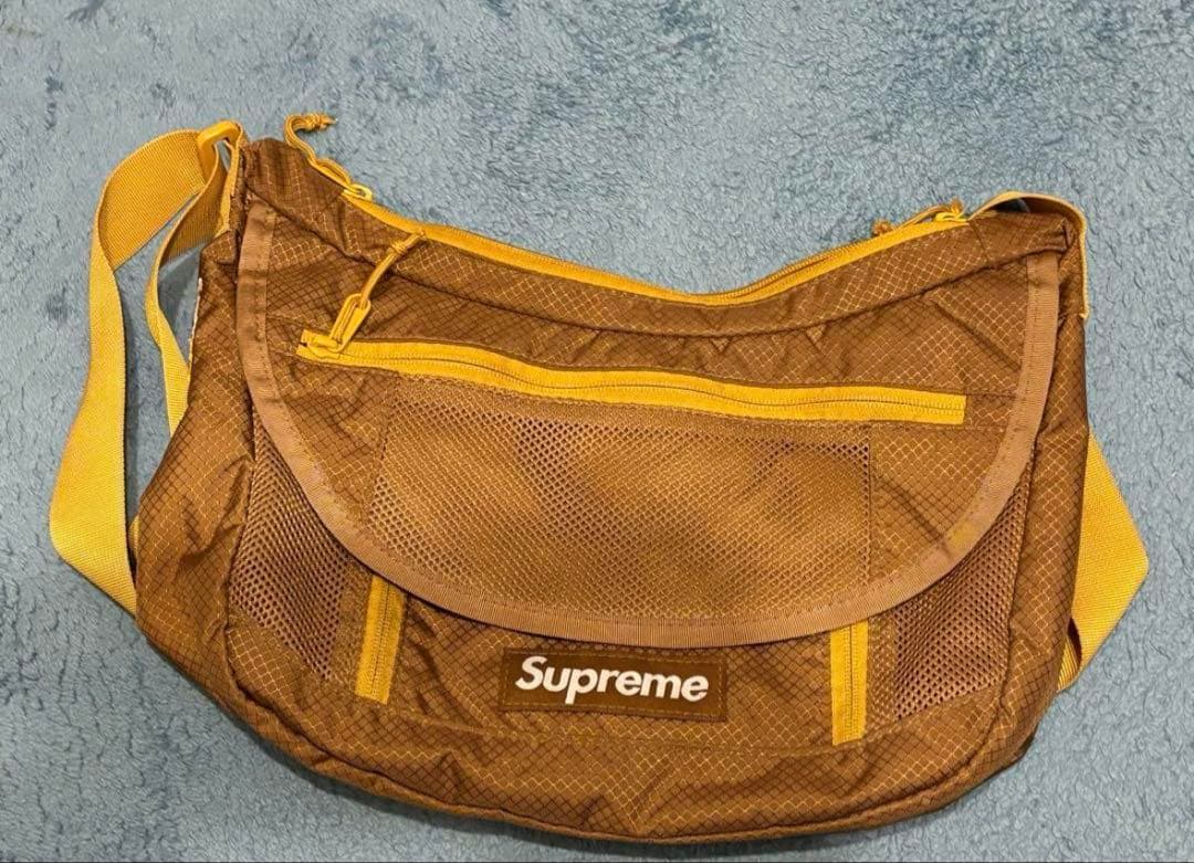 Supreme メッセンジャーバッグ ブラウン/イエロー