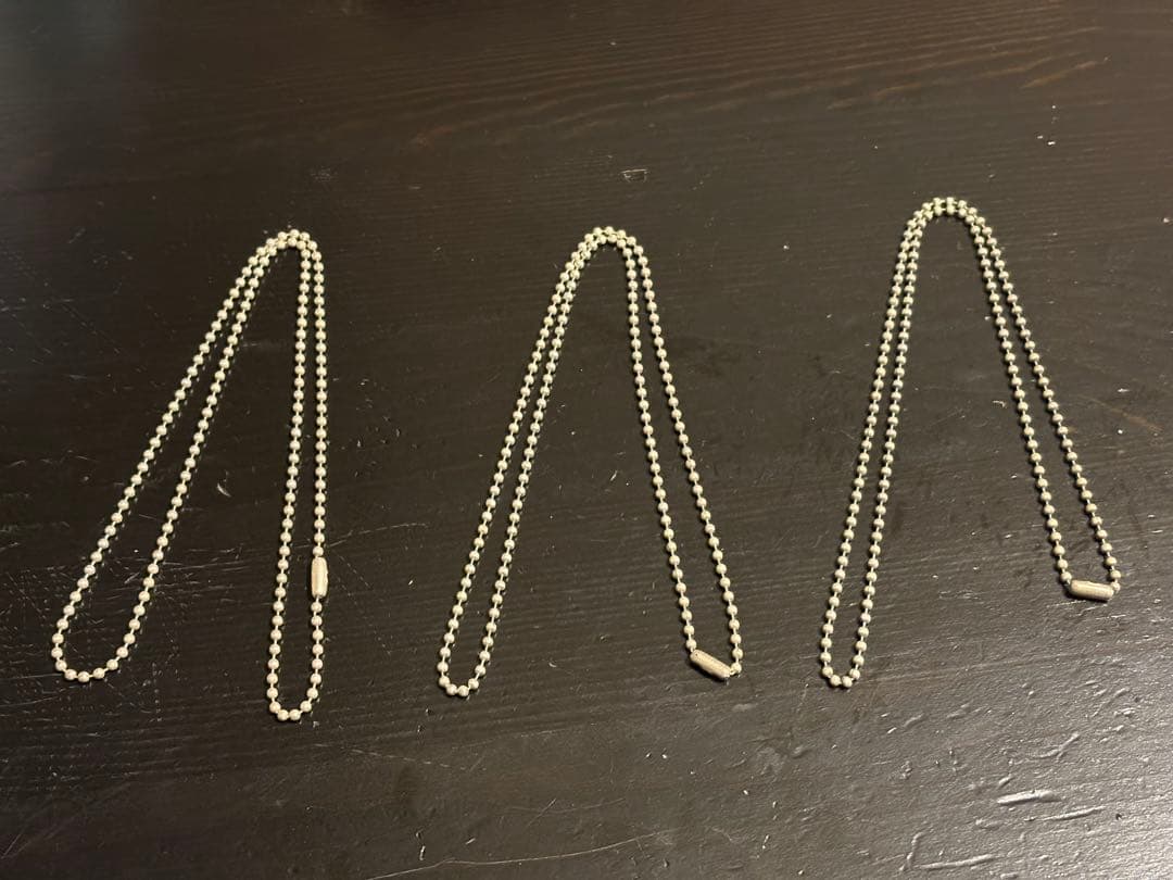 クロムハーツ CHROME HEARTS 純正 ボールチェーン　3本セット