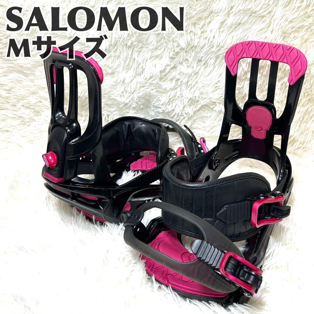 SALOMON ビンディング　スノボ　レディース　ブラックピンク　M