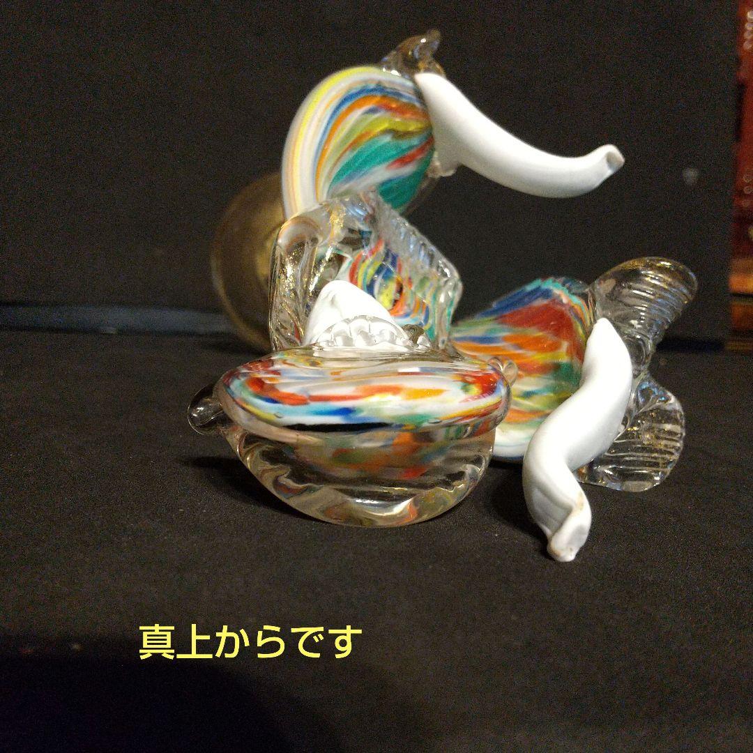 ベネチアガラス工芸品 フィギュリン 貴重フラメンコ ペア 粉ガラスで