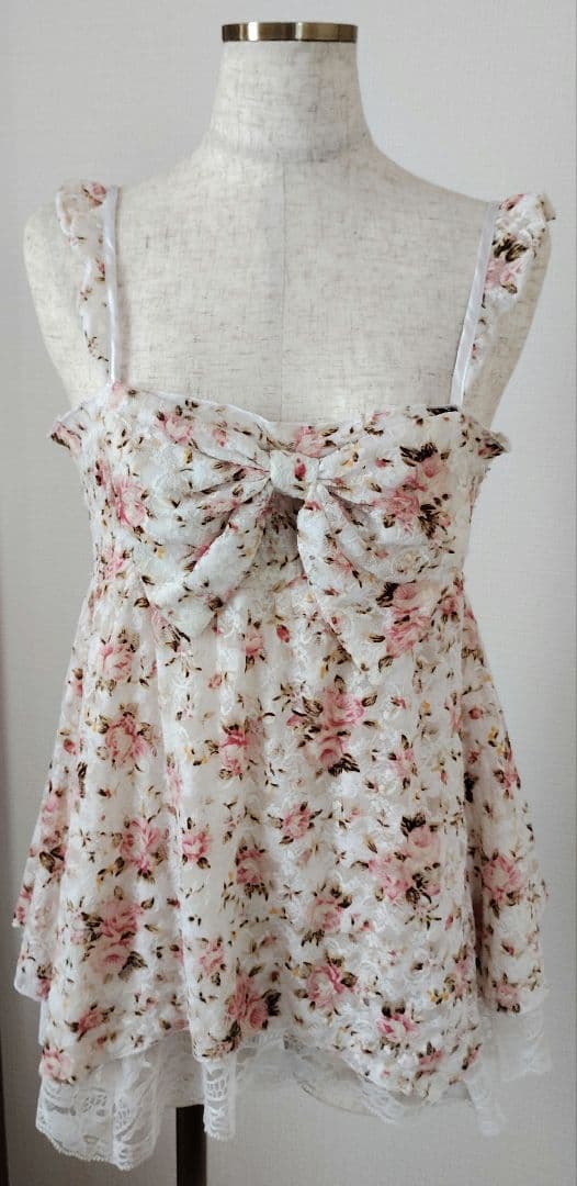 LIZ LISA ビッグリボン 花柄キャミソール