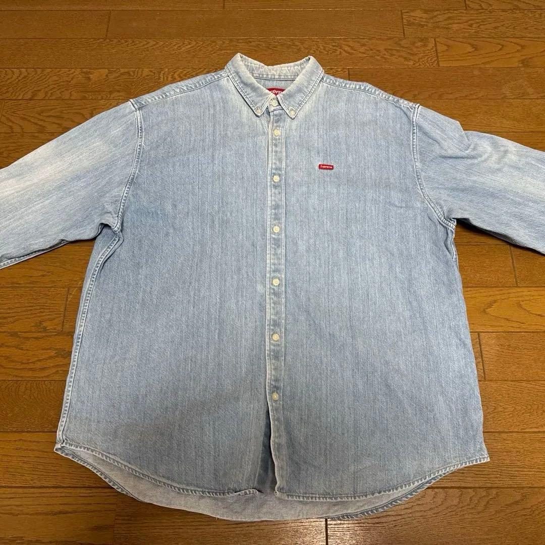 トップス supreme small box logo denim shirts