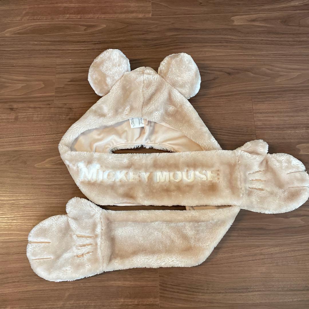 美品】ディズニー ファンキャップ マフラーファンキャップ ミッキー