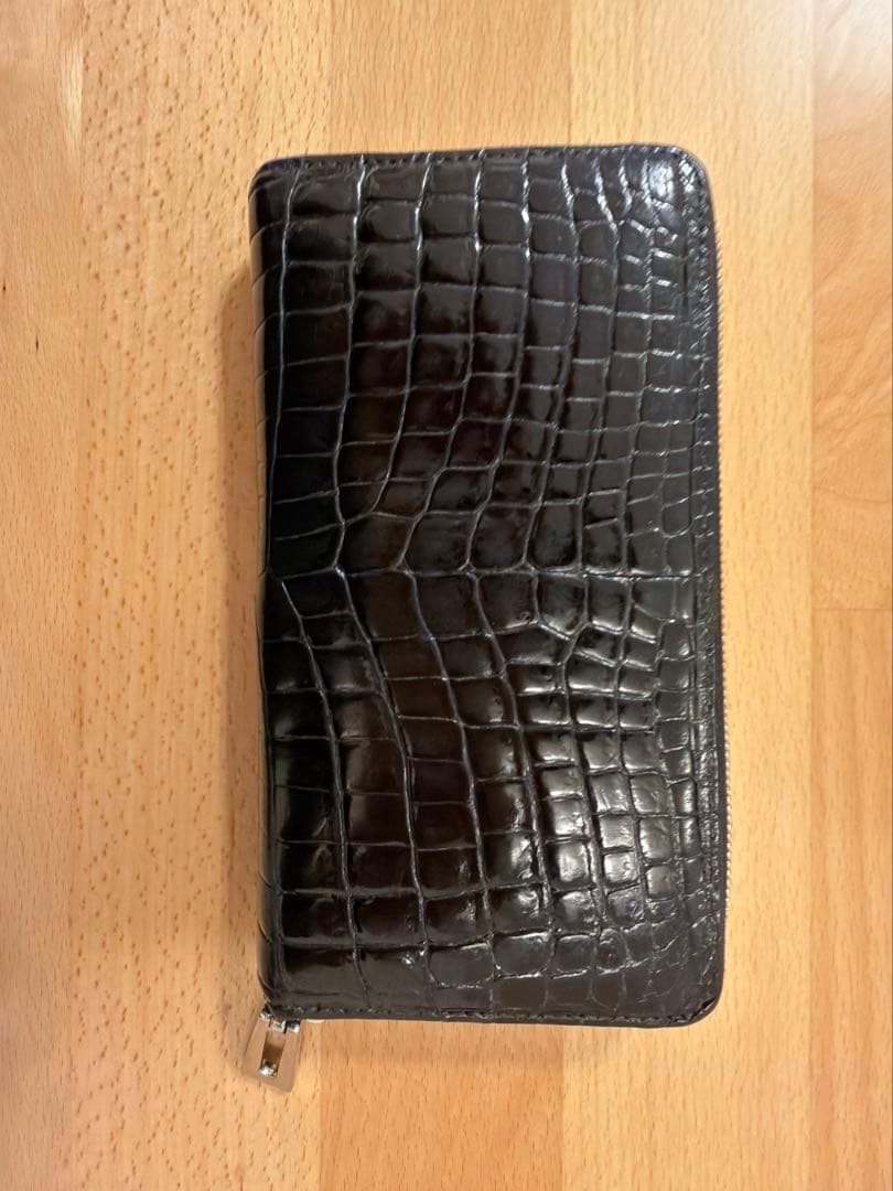 三京商会 ヘンローン ナイルクロコダイルxパイソン 長財布 一枚革