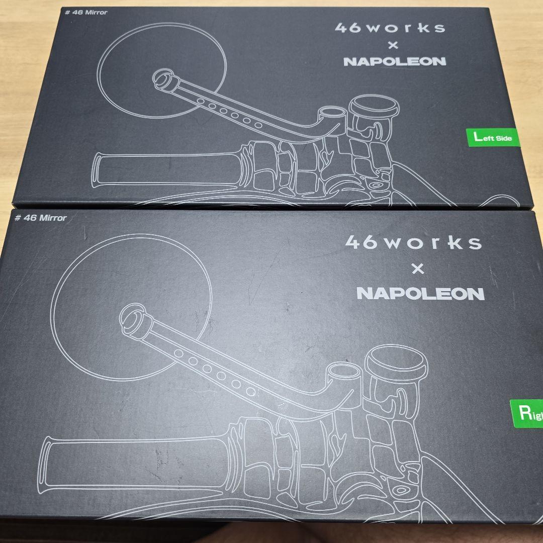 46works x Napoleon バイク用ミラー左右セット NA-017 - メルカリ