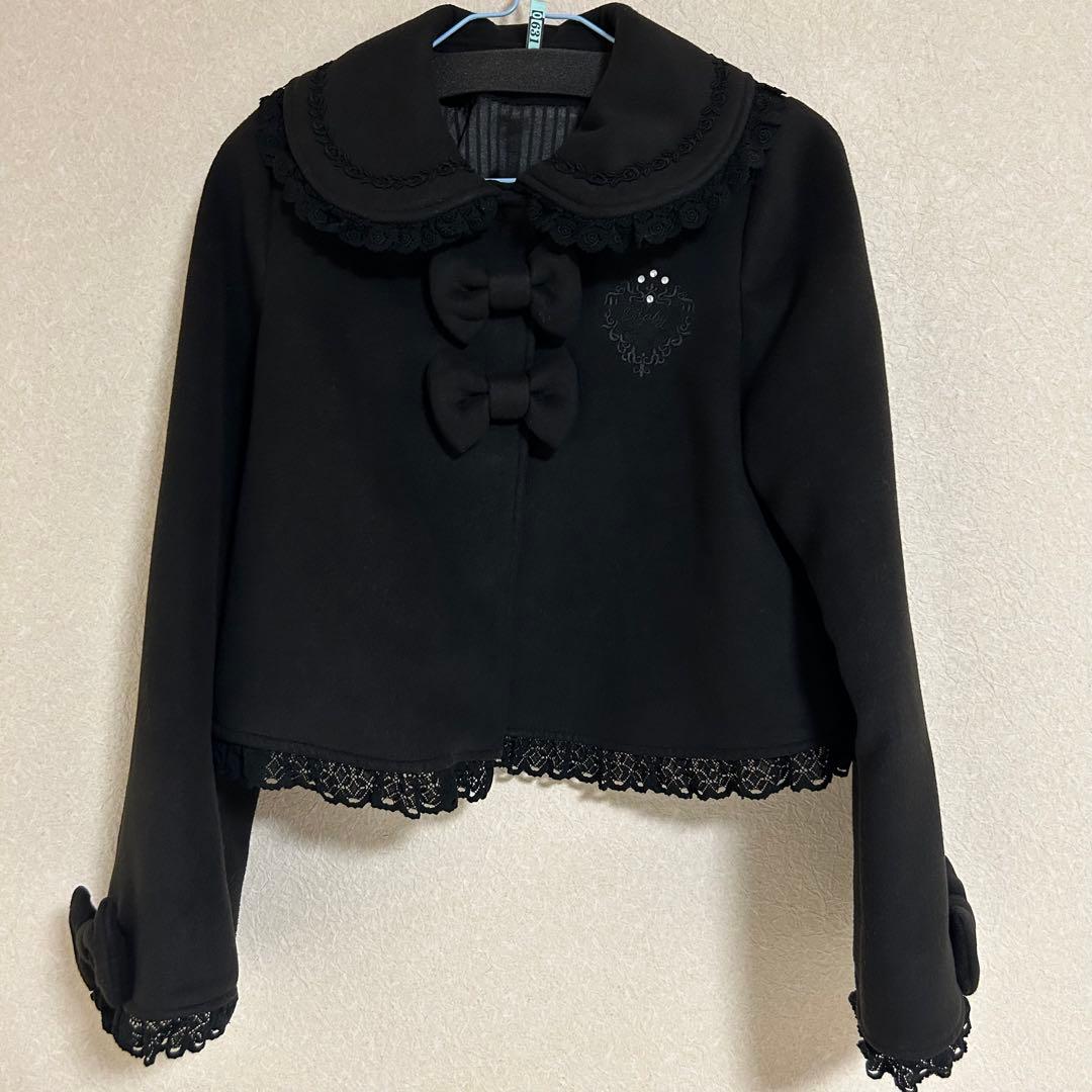 クララショートコート　黒