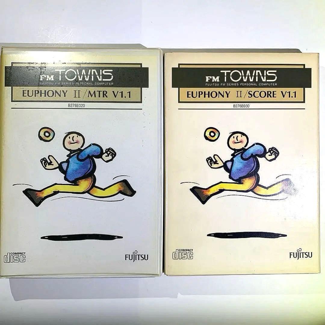 【超希少/FM TOWNS】 EUPHONY Ⅱ／MTR ＆SCORE V1.1