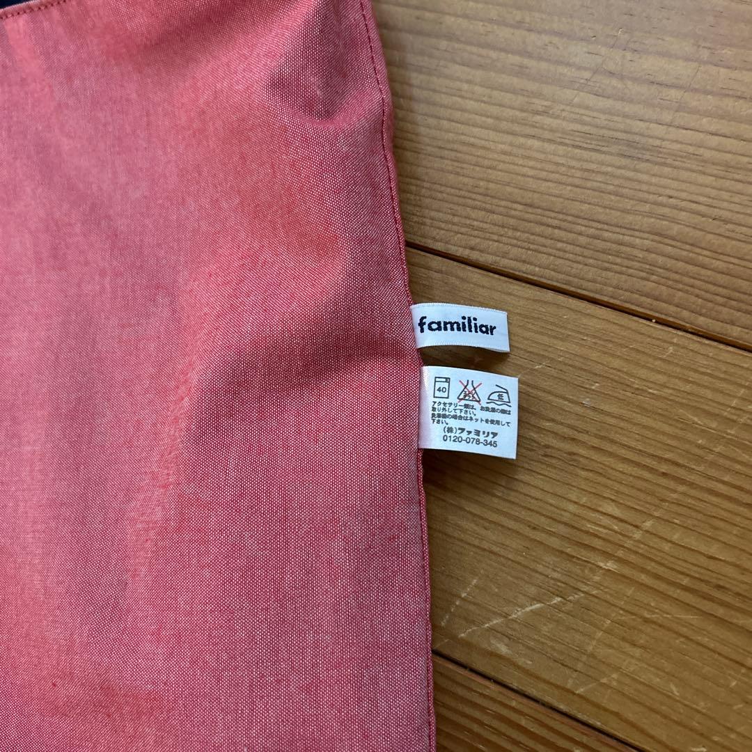 《ほぼ未使用》familiar チェリー柄トートバッグ