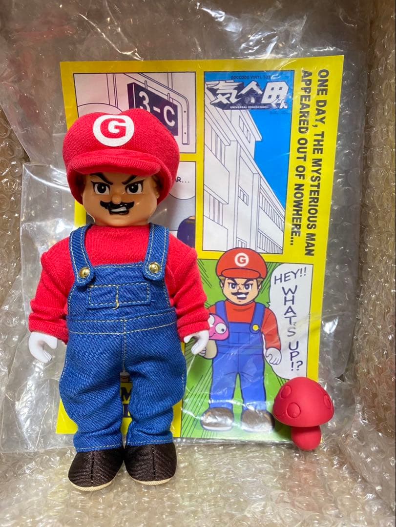 ゴッコ堂　気合田くん　スーパーマリオブラザーズ　マリオ　ソフビ 最近のソフビ大好き活動② ゴッコ堂さんの『気合田くん』 です