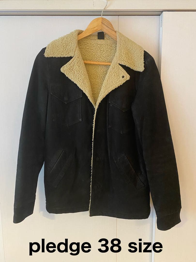 ユ*ー様 pledge COW HIDEボアジャケット SIZE:M