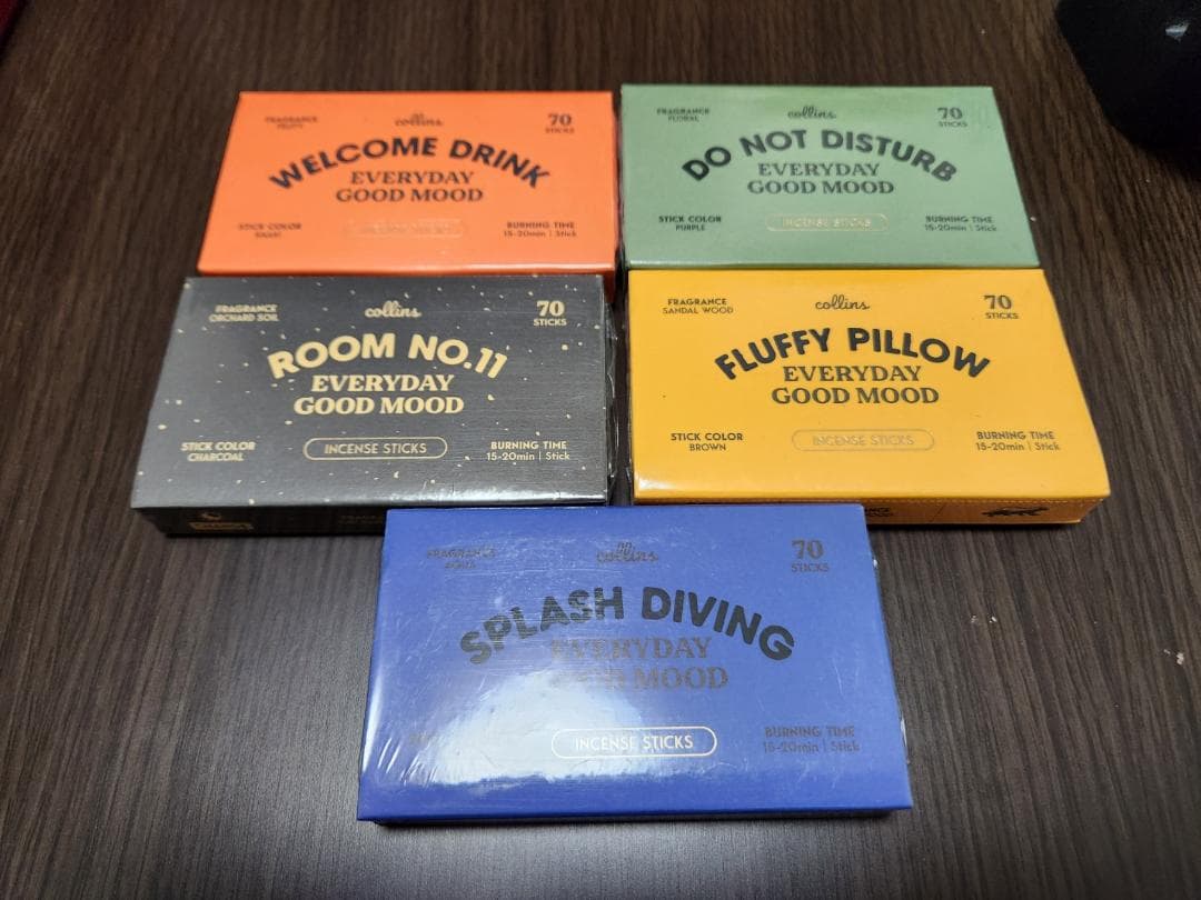 Collins コリンズ インセンススティック全5種類セット 韓国人気お香 新品