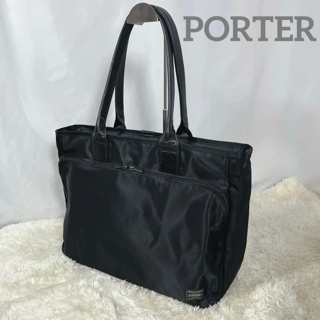PORTER　TIME　トートバック　BLACK 黒　ポーター　通勤　ビジネス