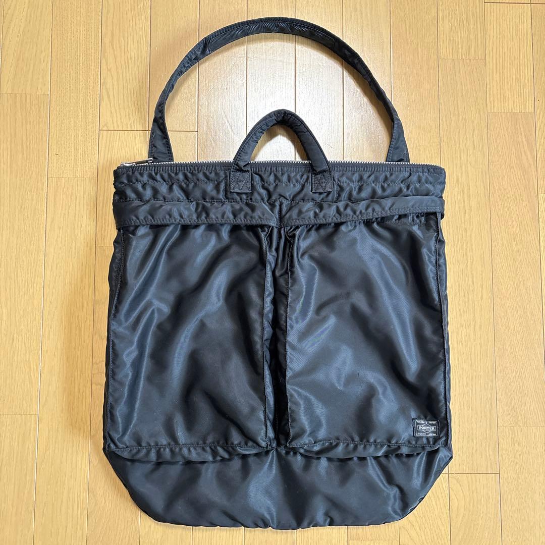 ポーター ヘルメットバッグ タンカー 黒 旧式 廃番