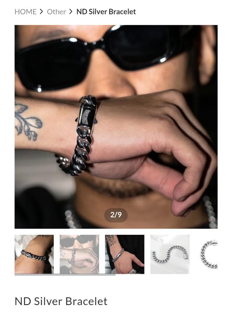 Nasty Dog シルバーチェーンブレスレット