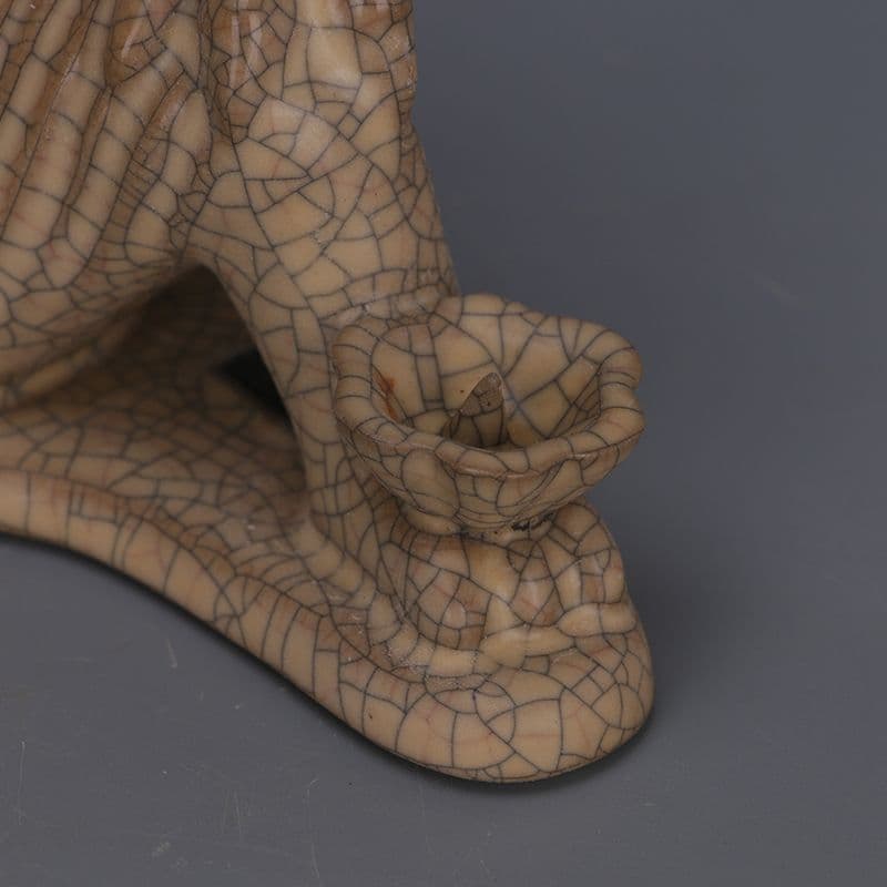 哥窯金糸鉄線神獣熊尊 置物 工芸品 美術品 - メルカリ