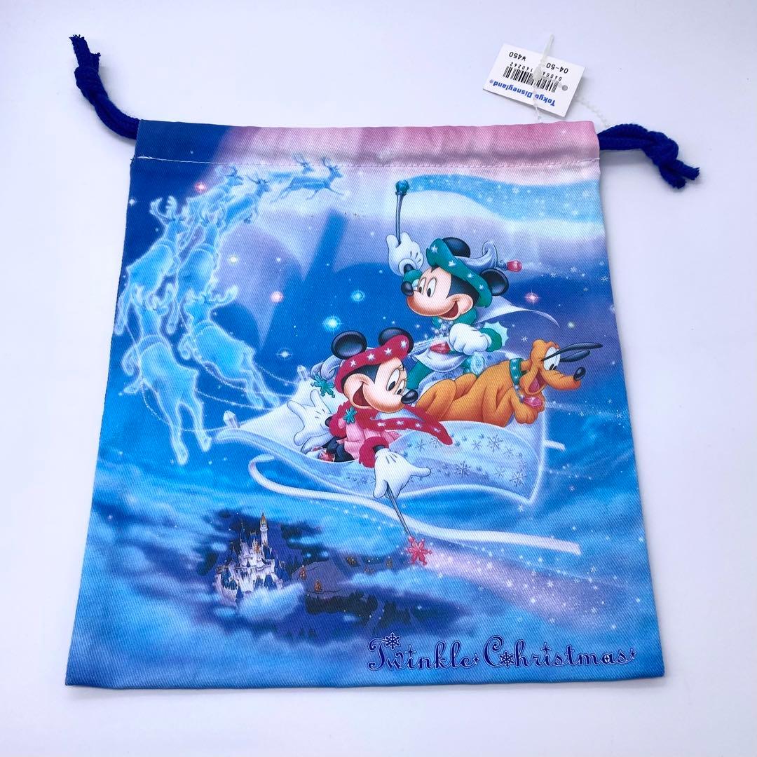 ⑲ 巾着 Disney クリスマス　ディズニーランド　ミッキー
