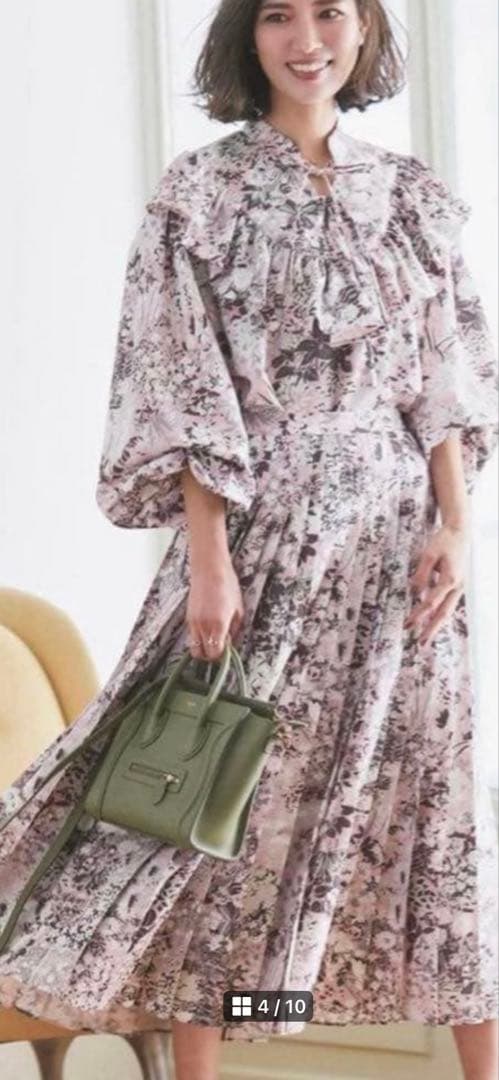 専用です セブンテン　プリントプリーツスカート　ピンク