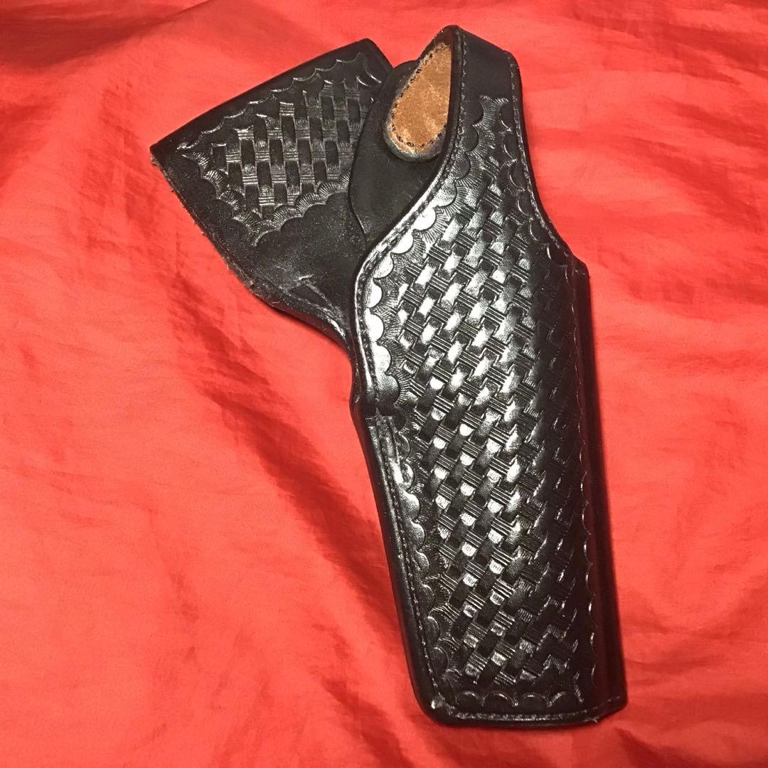 ビアンキ製　実物革製ベレッタM92用ヒップホルスター　右用　中古品