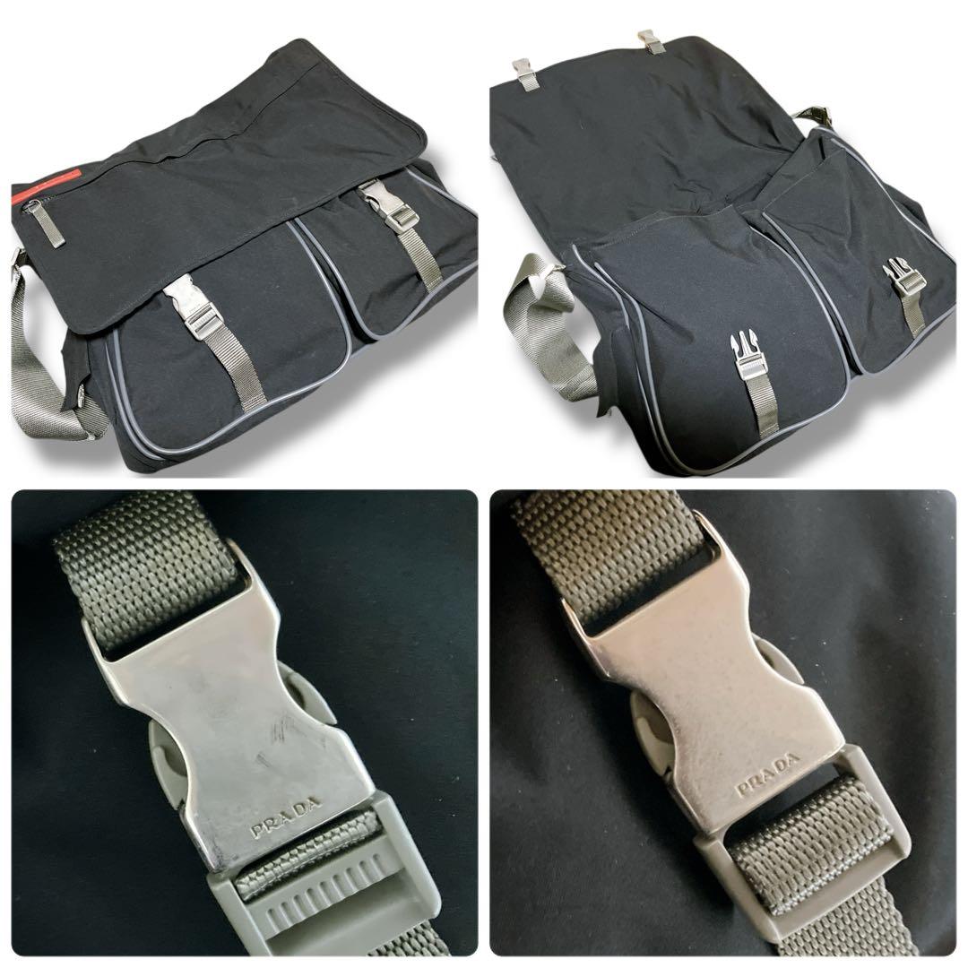 プラダ スポーツ ギャランティ 洗える A4収納可 メッセンジャーバッグ