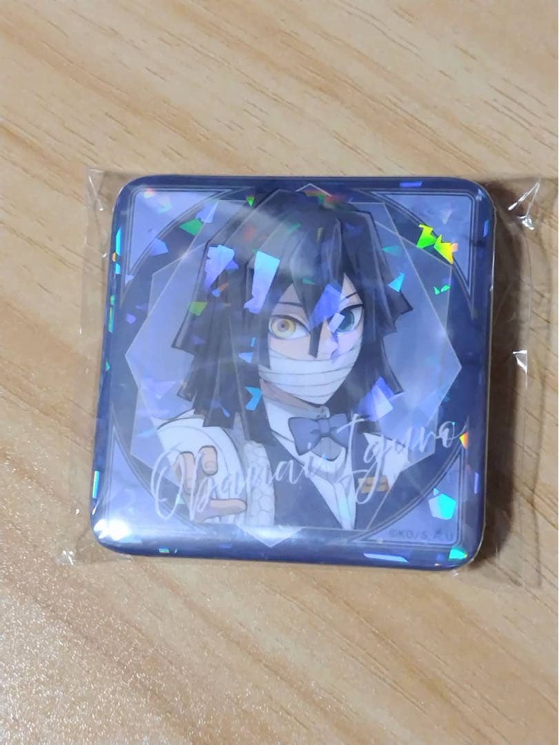 鬼滅の刃 伊黒小芭内グリッター缶バッジ モクテル バー コレクションロト