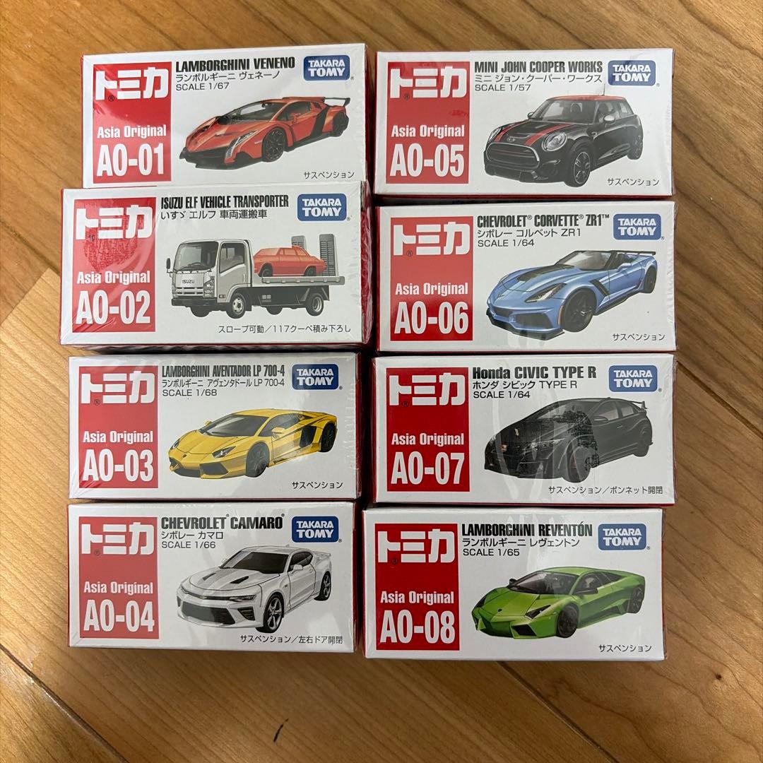 アジア オリジナル トミカ　8台セット 新品未開封
