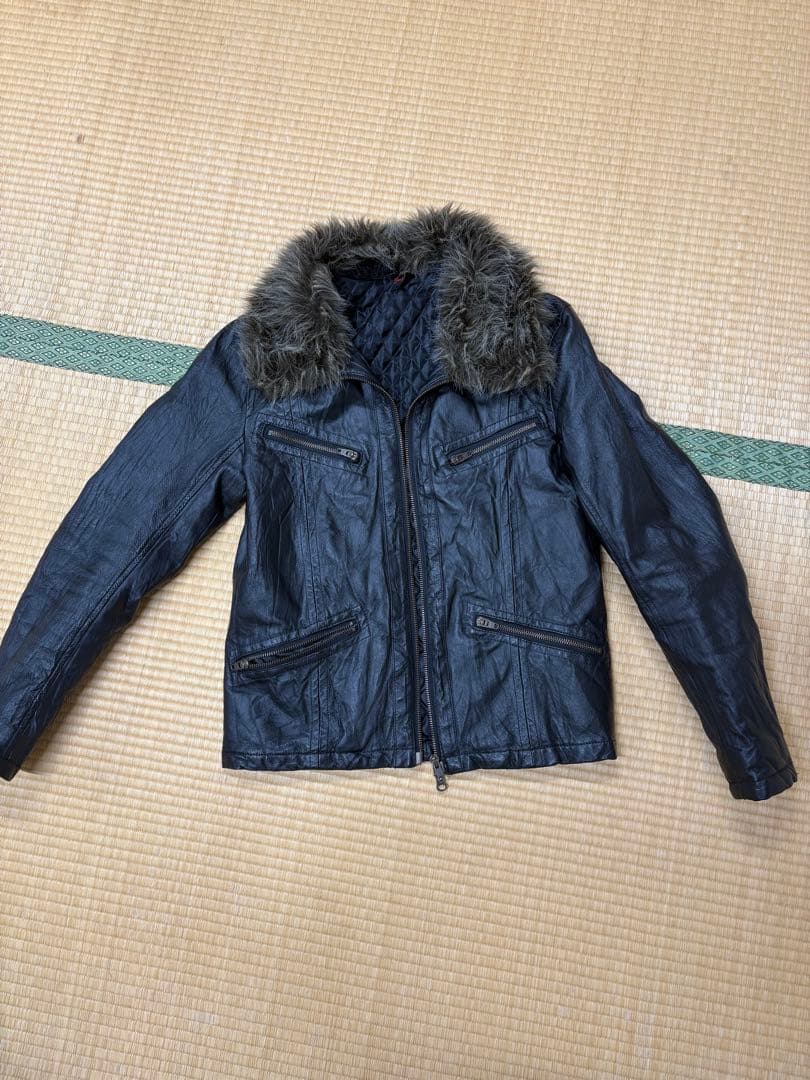 JACKROSE ファーライダースジャケット レザー