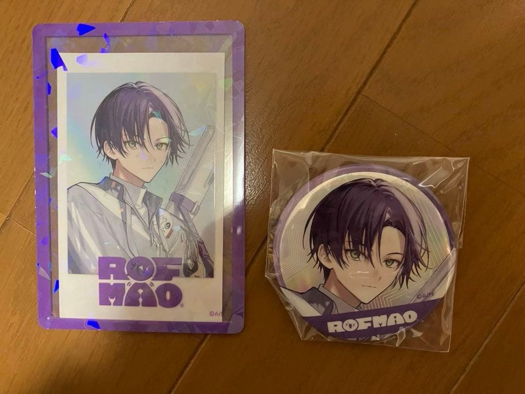ろふまお剣持刀也チェキ風カード&缶バッジセット - メルカリ