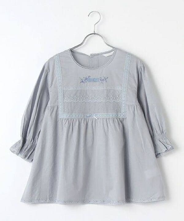 【美品】フランス製レース使いブラウス