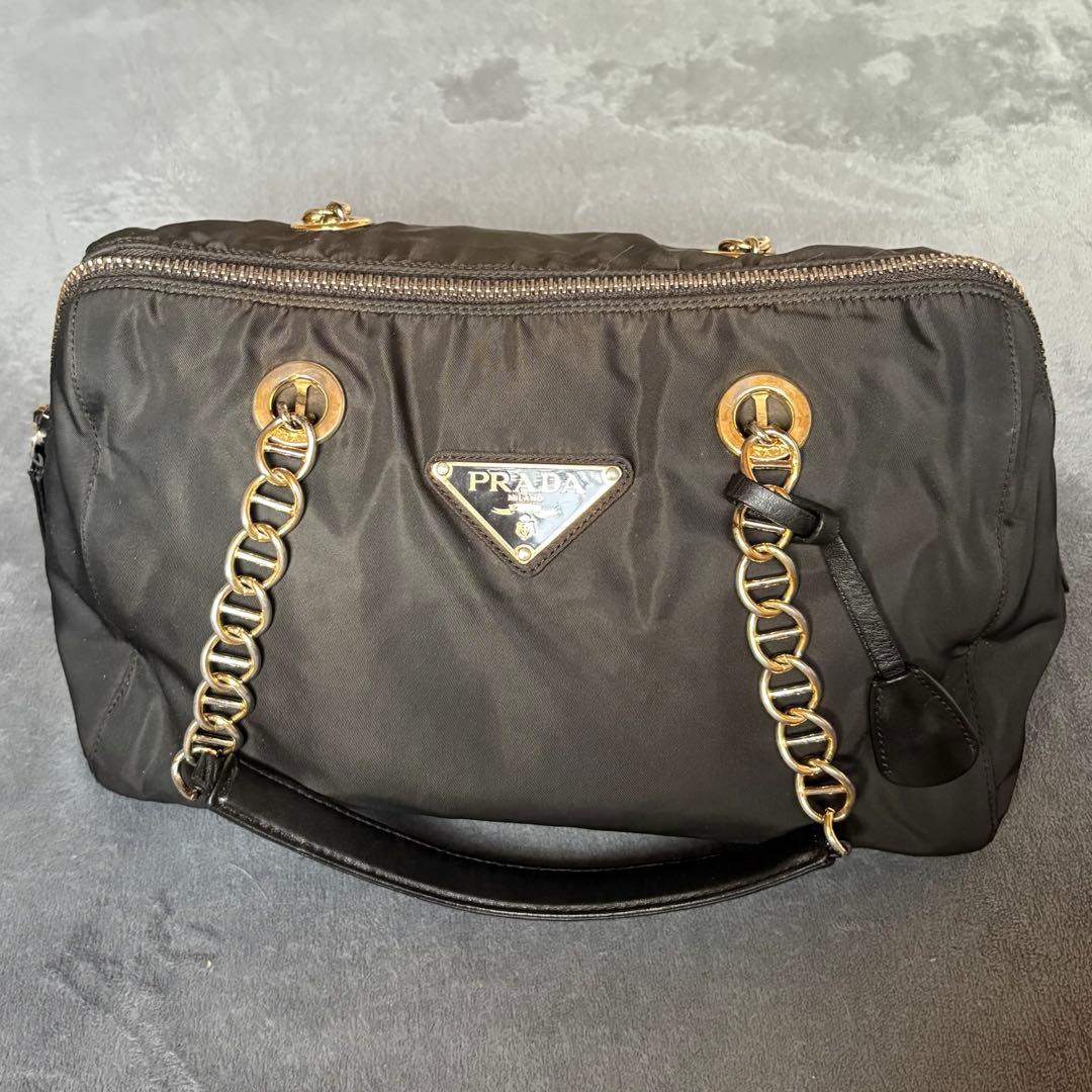 な*ん様 PRADA ミニボストンバッグ ハンドバッグ