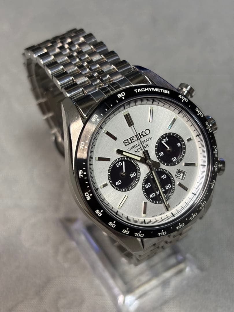 SEIKO クロノグラフ ソーラー(美品)サファイアガラス