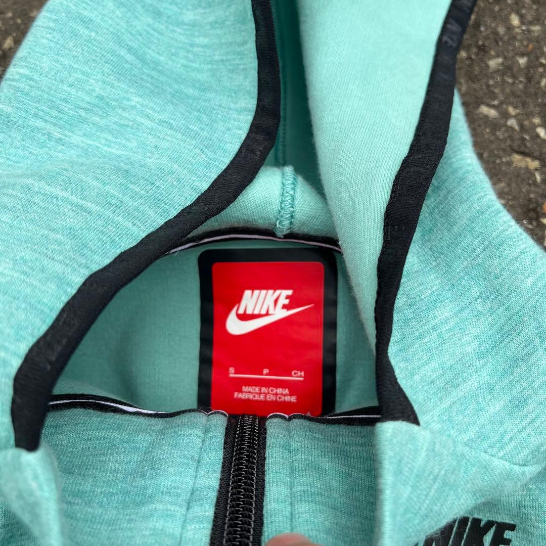 00s NIKE ナイキ テックフリース ジップパーカー ティファニーブルー S