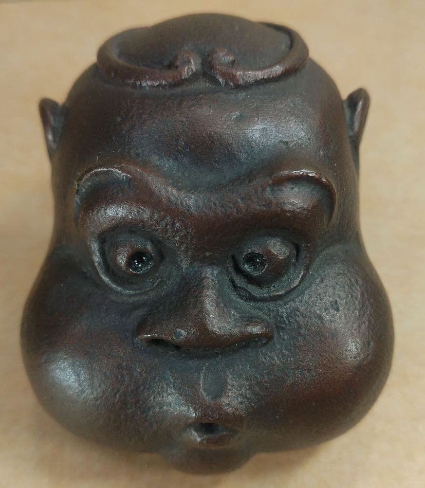 本物保証】籔内佐斗司 悟空鎮 共箱 美品 金属彫刻 東京芸大名誉教授